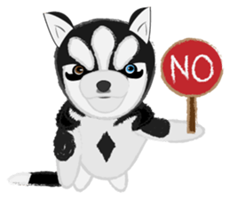 Ava fluffy puppy sticker #13550893