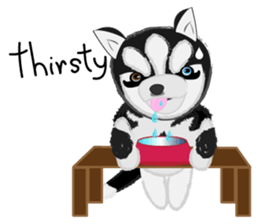 Ava fluffy puppy sticker #13550895