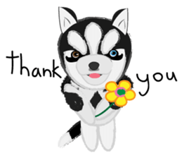 Ava fluffy puppy sticker #13550897