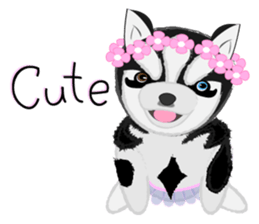 Ava fluffy puppy sticker #13550901