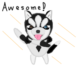 Ava fluffy puppy sticker #13550906