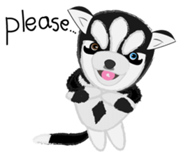 Ava fluffy puppy sticker #13550908