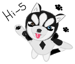 Ava fluffy puppy sticker #13550909