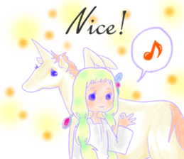 Aroma and Unicorn sticker #13551230