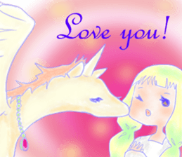 Aroma and Unicorn sticker #13551246