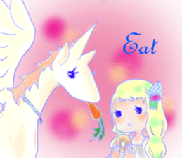 Aroma and Unicorn sticker #13551251