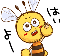 The bee is like a rabbit sticker #13551494