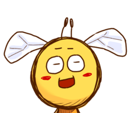 The bee is like a rabbit sticker #13551528