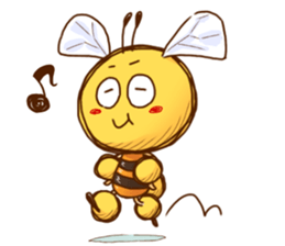 The bee is like a rabbit sticker #13551530