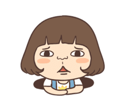 suspender skirt girl sticker #13551538