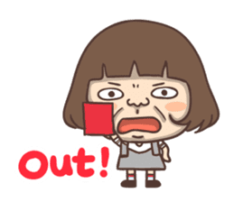 suspender skirt girl sticker #13551539