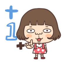 suspender skirt girl sticker #13551541