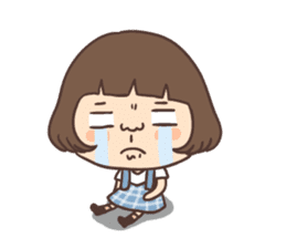 suspender skirt girl sticker #13551543