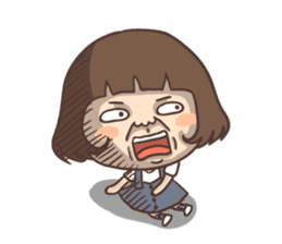 suspender skirt girl sticker #13551551