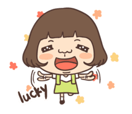 suspender skirt girl sticker #13551552
