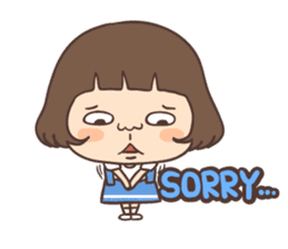 suspender skirt girl sticker #13551553