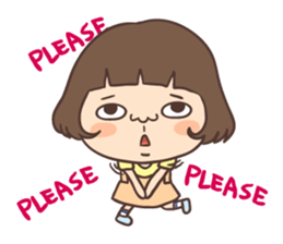 suspender skirt girl sticker #13551558