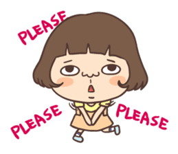 suspender skirt girl sticker #13551558