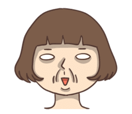 suspender skirt girl sticker #13551562