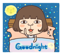 suspender skirt girl sticker #13551569