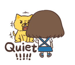 suspender skirt girl sticker #13551572