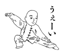 Taijiquan and Chinese characters sticker #13551958