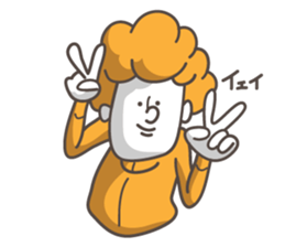 jerseyist -orange-jpn sticker #13552374