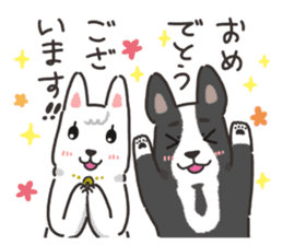 Ladylike dog girl "Namikoro3" sticker #13552556