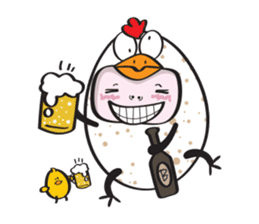 Chikin Chicken man sticker #13553176