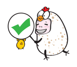 Chikin Chicken man sticker #13553187