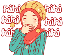 WINTER HIJAB GIRL sticker #13553323