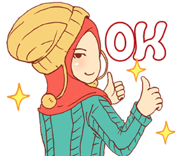 WINTER HIJAB GIRL sticker #13553324