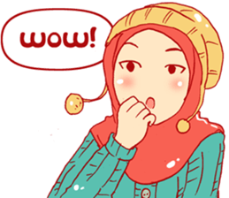WINTER HIJAB GIRL sticker #13553328