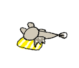 mitsugorou and warasubo and unagi! sticker #13553960