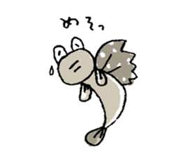 mitsugorou and warasubo and unagi! sticker #13553964