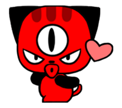 Three eyes of the cat Auriand sticker #13554759