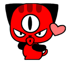 Three eyes of the cat Auriand sticker #13554759