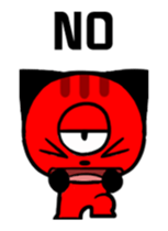 Three eyes of the cat Auriand sticker #13554761