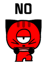 Three eyes of the cat Auriand sticker #13554761