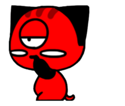 Three eyes of the cat Auriand sticker #13554764