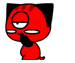 Three eyes of the cat Auriand sticker #13554764