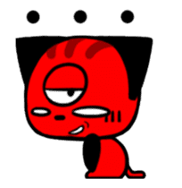 Three eyes of the cat Auriand sticker #13554765