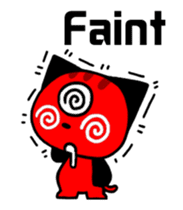 Three eyes of the cat Auriand sticker #13554766