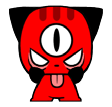 Three eyes of the cat Auriand sticker #13554767