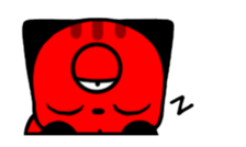 Three eyes of the cat Auriand sticker #13554770