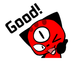 Three eyes of the cat Auriand sticker #13554773