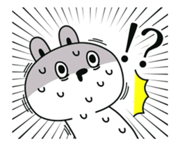 rabbit with wide open mouth sticker #13555147