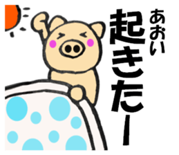 Names pig aoi sticker #13556003