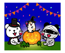 Bear&hamster4 Halloween animation sticker #13556111