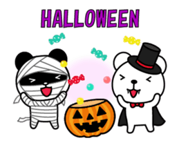 Bear&hamster4 Halloween animation sticker #13556114